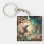 イザヤの詩の水の色ユニコーンクリスチャンを恐れない キーホルダー (正面)