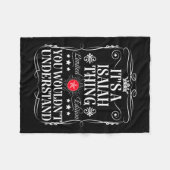 イザヤはイザヤと名づけるな フリースブランケット (正面(横))