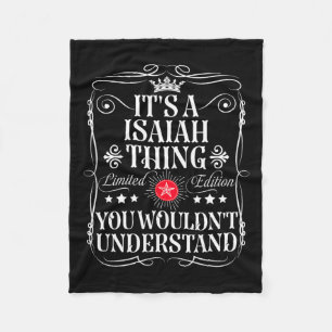 イザヤはイザヤと名づけるな フリースブランケット