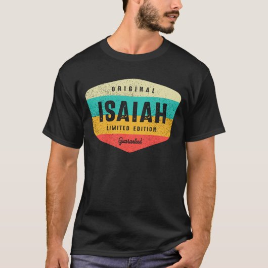 イザヤパーソナライズされたの名前 – Isaiah Tシャツ (正面)