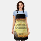 イザヤ書のあるライオン、パックスクリストス11:6-9 エプロン (着用した状態)