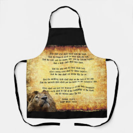 イザヤ書のあるライオン、パックスクリストス11:6-9 エプロン