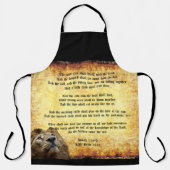 イザヤ書のあるライオン、パックスクリストス11:6-9 エプロン (正面)