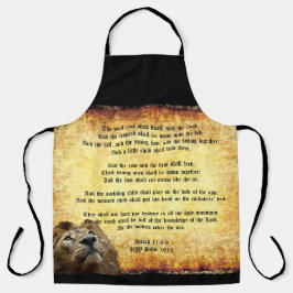 イザヤ書のあるライオン、パックスクリストス11:6-9 エプロン