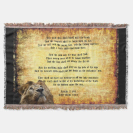イザヤ書のあるライオン、パックスクリストス11:6-9 スローブランケット