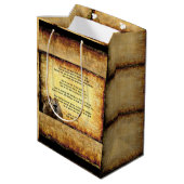 イザヤ書のあるライオン、パックスクリストス11:6-9 ミディアムペーパーバッグ (裏面アングル)