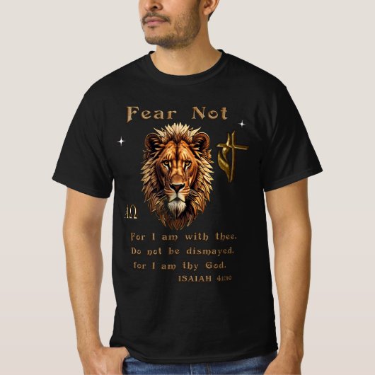 イザヤ書の聖句両面デザイン Tシャツ (正面)