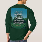 イザヤ書の聖書引用 メンズTシャツ Tシャツ (裏面)