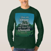 イザヤ書の聖書引用 メンズTシャツ Tシャツ (正面)
