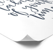 イザヤ書第33章6節 – 彼は安定するだろう – ポスター (角)