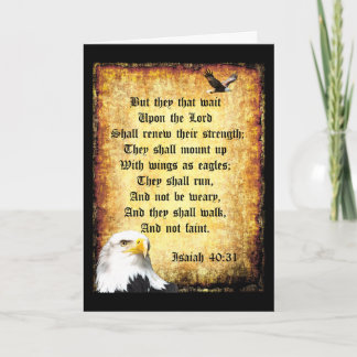 イザヤ書第40章31節にイーグルスが2つ カード