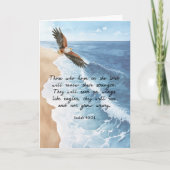イザヤ書第40章31節の信仰を願う者たち カード (正面)