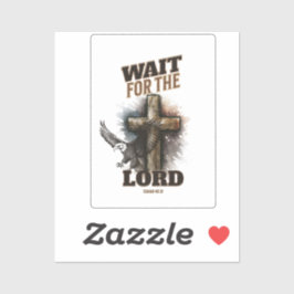 イザヤ書第40章31節を待つ シール