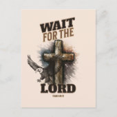 イザヤ書第40章31節を待つ ポストカード (正面)