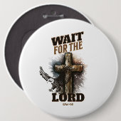 イザヤ書第40章31節を待つ 缶バッジ (正面&裏面)