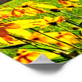 イザヤ書第40章6節からの聖書の詩。 ポスター (角)