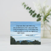 イザヤ書第41章10わたしはあなた方と共にいるのではない。 ポストカード (スタンド正面)