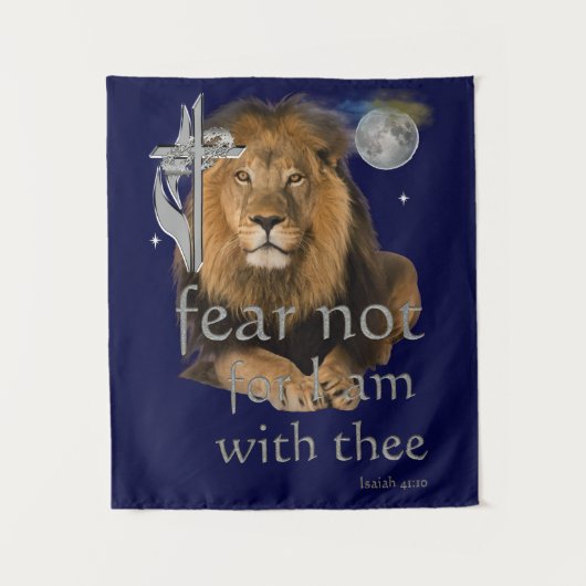 イザヤ書第41章10節を恐れない タペストリー (正面)