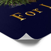 イザヤ書第41章10節を恐れない ポスター (角)