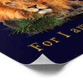 イザヤ書第41章10節を恐れない ポスター (角)