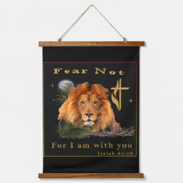 イザヤ書第41章10節を恐れない 吊り下げ型タペストリー