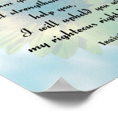 イザヤ書第41章10節、わたしはあなたと共にいる ポスター (角)