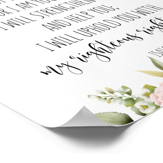 イザヤ書第41章10節 ポスター (角)