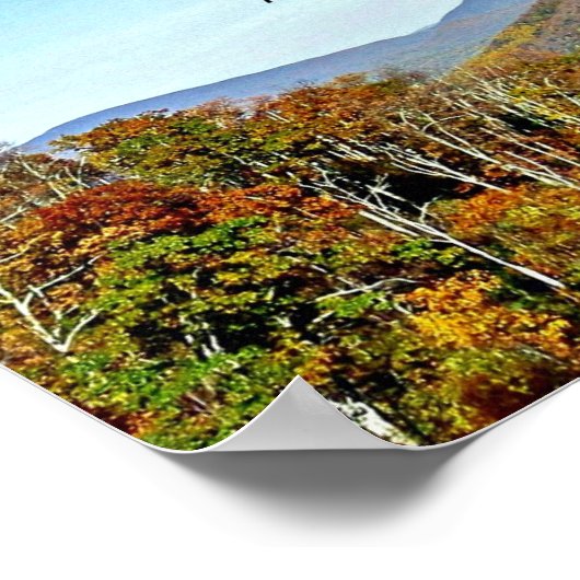 イザヤ書第52章7節は山の上で美しく….. ポスター (角)