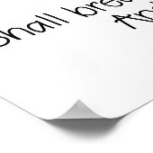 イザヤ書第55章12節を喜んで出かけよう ポスター (角)