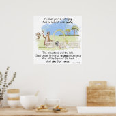 イザヤ書第55章12節を喜んで出かけよう ポスター (キッチン)