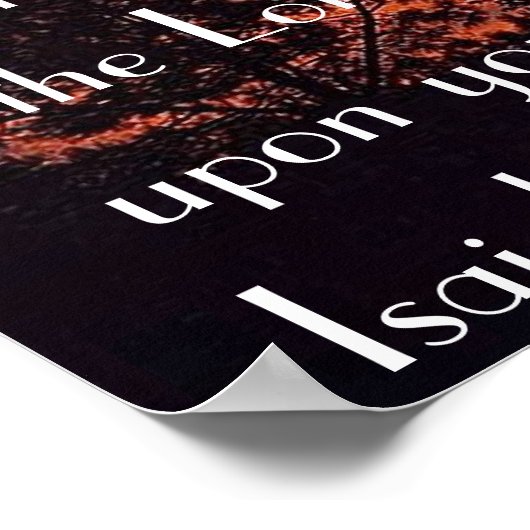 イザヤ書第60章1節に立ち上がり、輝きなさい ポスター (角)