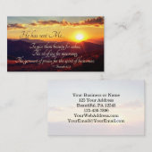 イザヤ書第61章3節の嘆きの喜びの油 名刺 (正面/裏面)