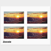 イザヤ書第61章3節の嘆きの喜びの油 長方形シール (シート)