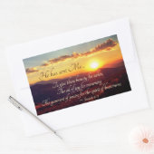 イザヤ書第61章3節の嘆きの喜びの油 長方形シール (封筒)