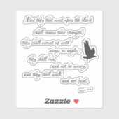 イザヤ書聖句イーグルス シール (シート)