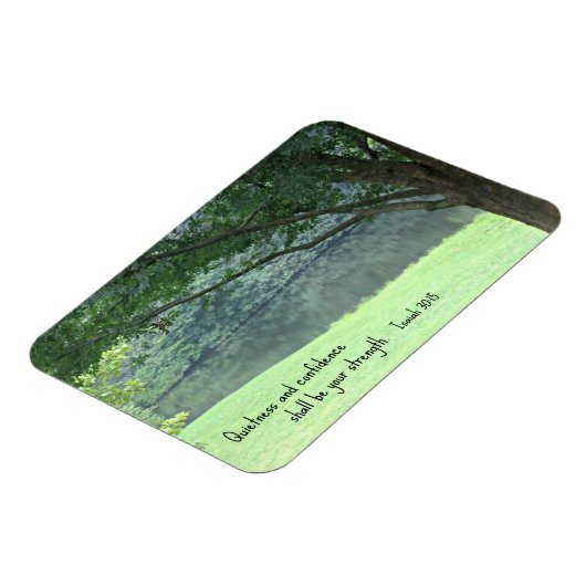 イザヤ書30:15静けさと自信は….. マグネット (左側)