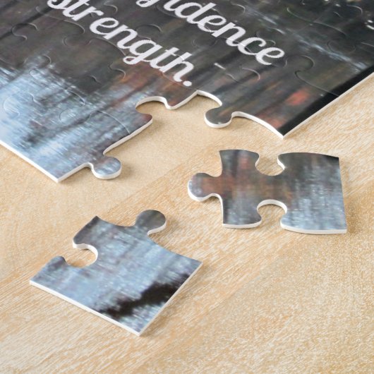 イザヤ書30:15静寂と自信は ジグソーパズル (側面)