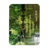 イザヤ書30:15静寂と自信は マグネット (縦)