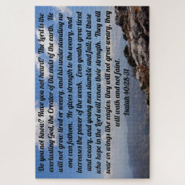 イザヤ書40:28-31慰める聖書の聖句 ジグソーパズル