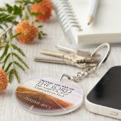 イザヤ書40:3主の道を準備せよ、聖書 キーホルダー (正面右)