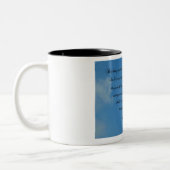 イザヤ書40:31しかし主に待つ者たちは… ツートーンマグカップ (左)