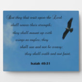 イザヤ書40:31しかし主に待つ者たちは… フォトプラーク (正面)