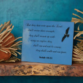 イザヤ書40:31しかし主に待つ者たちは… フォトプラーク (側面)