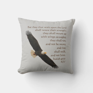 イザヤ書40:31しかし、主に待つ者たち クッション