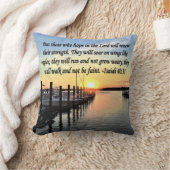 イザヤ書40:31聖なる書物、 経典聖句 クッション (ブランケット)