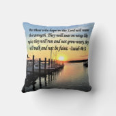 イザヤ書40:31聖なる書物、 経典聖句 クッション (裏面)