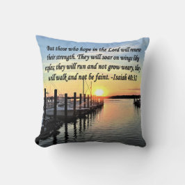 イザヤ書40:31聖なる書物、 経典聖句 クッション