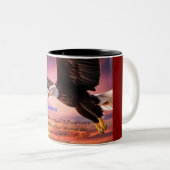 "イザヤ書40:31" ツートーンマグカップ (正面右)