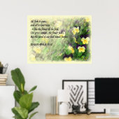 イザヤ書40:6..8聖書の詩のポスター ポスター (ホームオフィス)