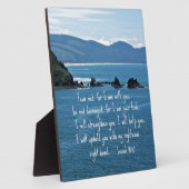 イザヤ書41:10わたしはあなたがたと共にいない恐れ。 フォトプラーク (側面)